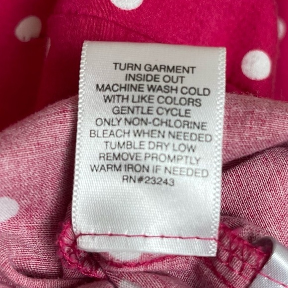 7th Avenue Retro Women's Medium Polka Dot Hot Pink Button Up 1/2 Sleeve Shirt - Picture 7 of 8